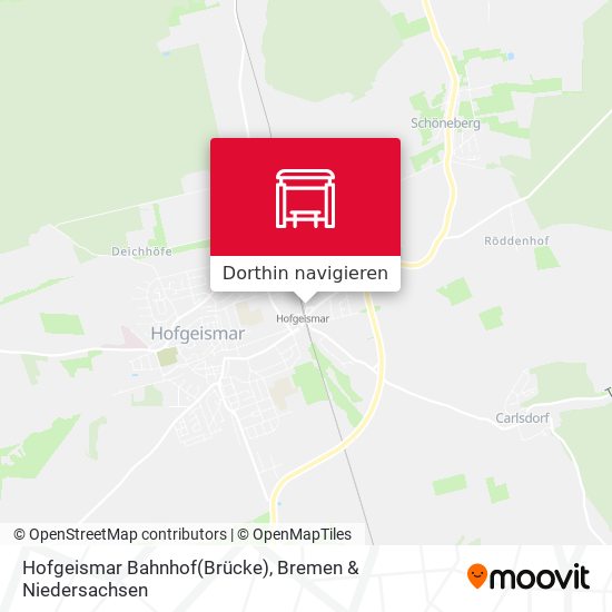 Hofgeismar Bahnhof(Brücke) Karte