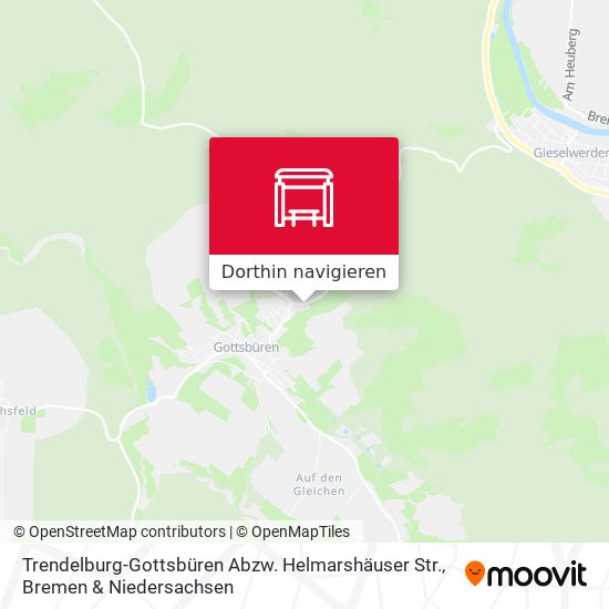 Trendelburg-Gottsbüren Abzw. Helmarshäuser Str. Karte