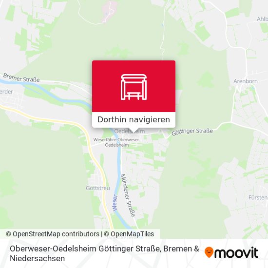 Oberweser-Oedelsheim Göttinger Straße Karte