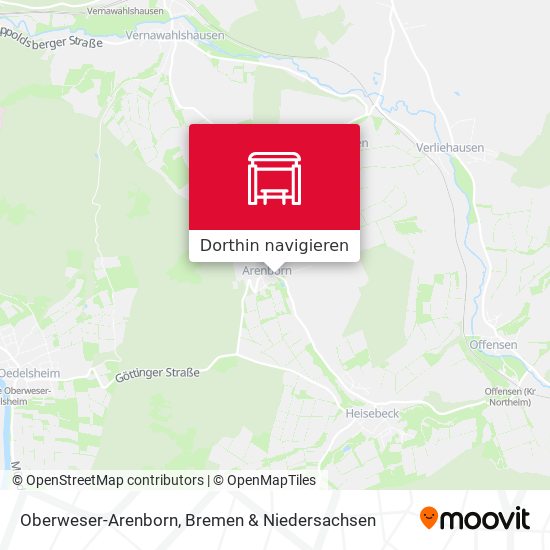Oberweser-Arenborn Karte
