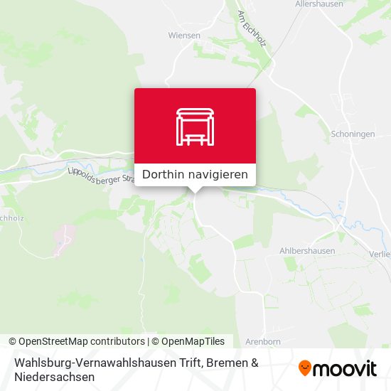 Wahlsburg-Vernawahlshausen Trift Karte