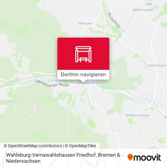 Wahlsburg-Vernawahlshausen Friedhof Karte