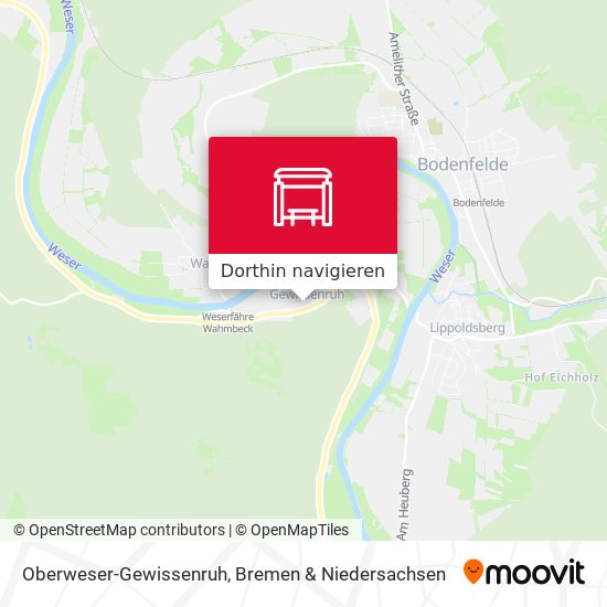 Oberweser-Gewissenruh Karte