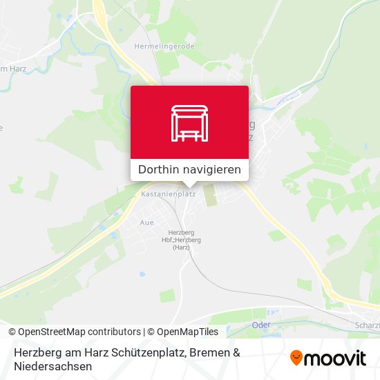 Herzberg am Harz Schützenplatz Karte
