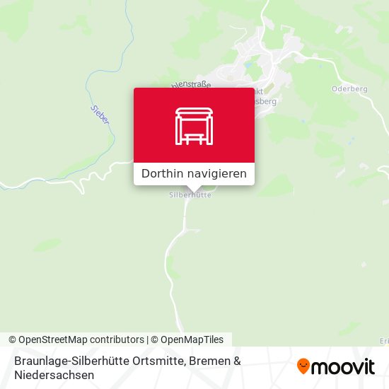Braunlage-Silberhütte Ortsmitte Karte