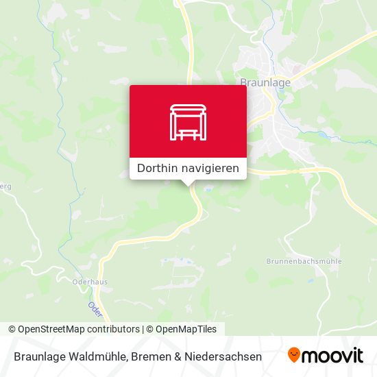 Braunlage Waldmühle Karte