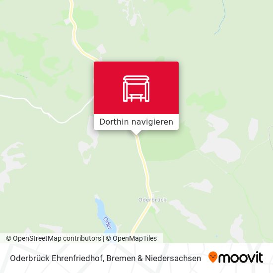 Oderbrück Ehrenfriedhof Karte
