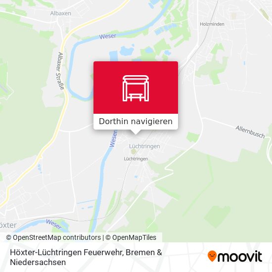 Höxter-Lüchtringen Feuerwehr Karte