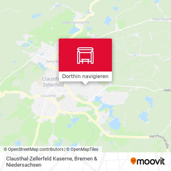 Clausthal-Zellerfeld Kaserne Karte