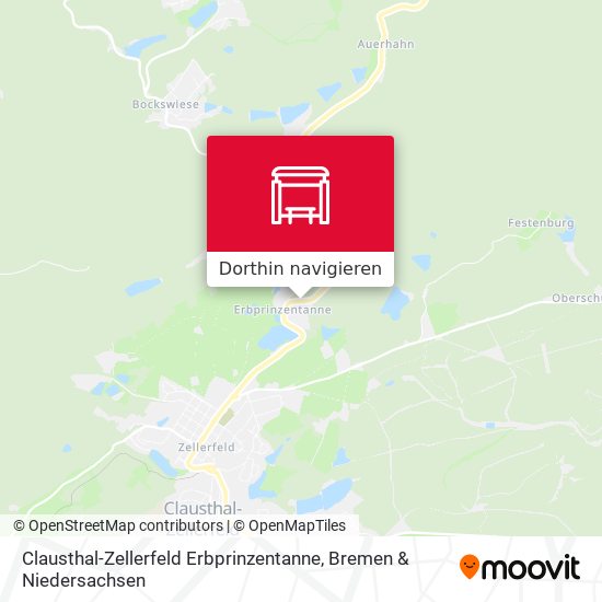 Clausthal-Zellerfeld Erbprinzentanne Karte