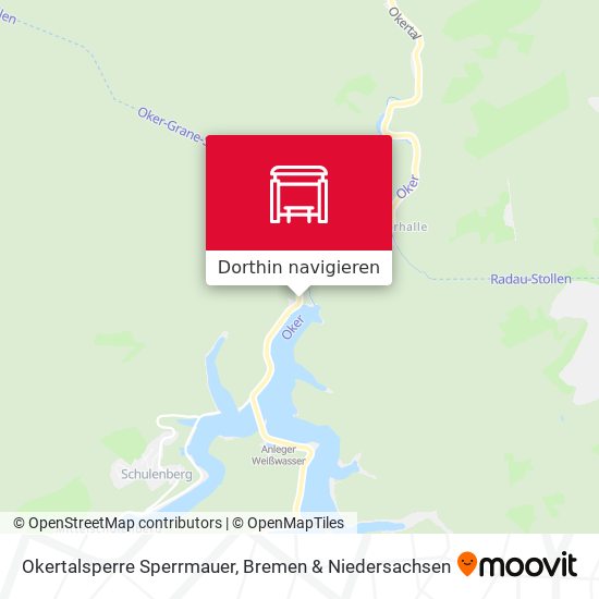 Okertalsperre Sperrmauer Karte