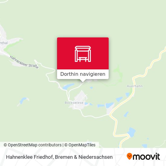 Hahnenklee Friedhof Karte