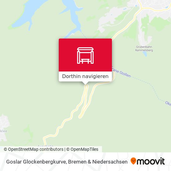 Goslar Glockenbergkurve Karte