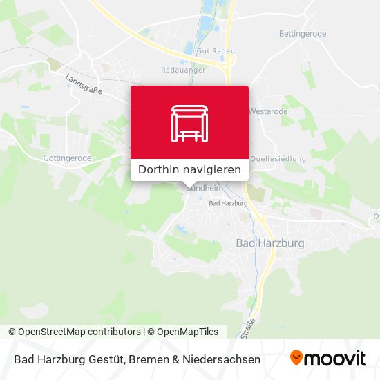 Bad Harzburg Gestüt Karte