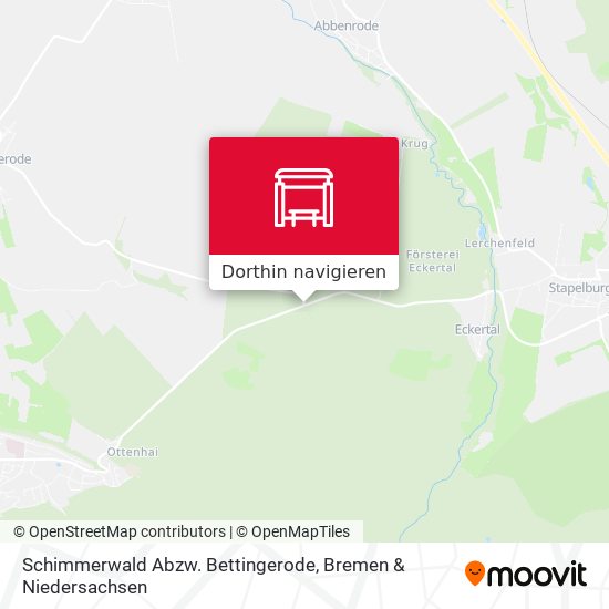 Schimmerwald Abzw. Bettingerode Karte