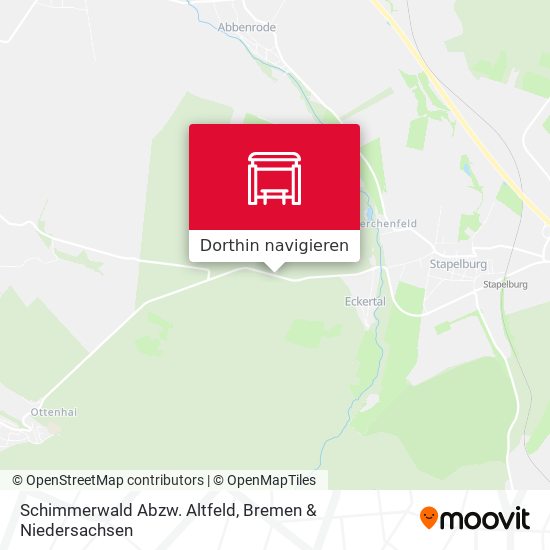 Schimmerwald Abzw. Altfeld Karte