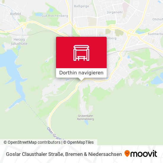 Goslar Clausthaler Straße Karte