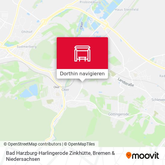 Bad Harzburg-Harlingerode Zinkhütte Karte