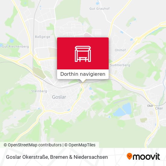 Goslar Okerstraße Karte