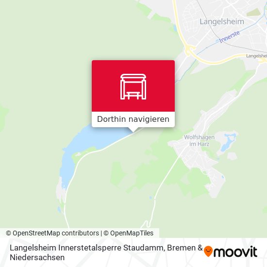 Langelsheim Innerstetalsperre Staudamm Karte