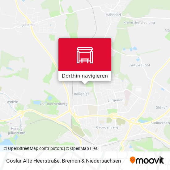 Goslar Alte Heerstraße Karte