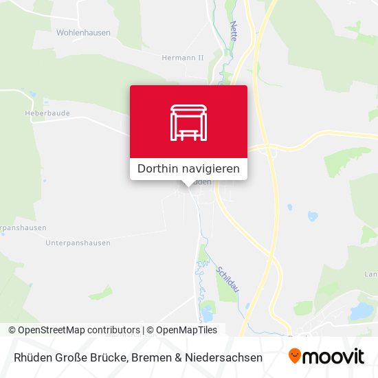 Rhüden Große Brücke Karte