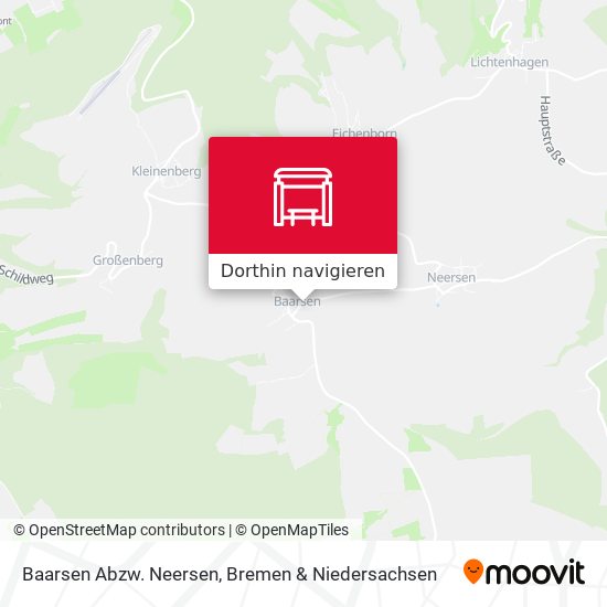 Baarsen Abzw. Neersen Karte