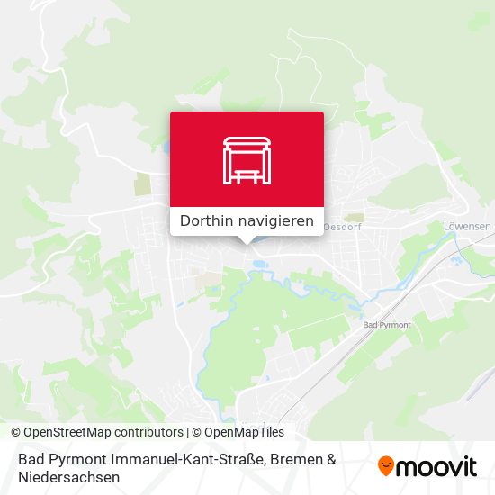 Bad Pyrmont Immanuel-Kant-Straße Karte