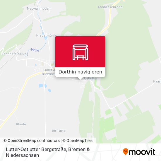 Lutter-Ostlutter Bergstraße Karte