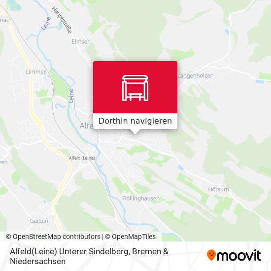 Alfeld(Leine) Unterer Sindelberg Karte