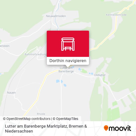 Lutter am Barenberge Marktplatz Karte