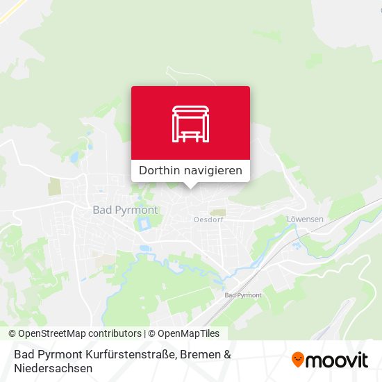 Bad Pyrmont Kurfürstenstraße Karte
