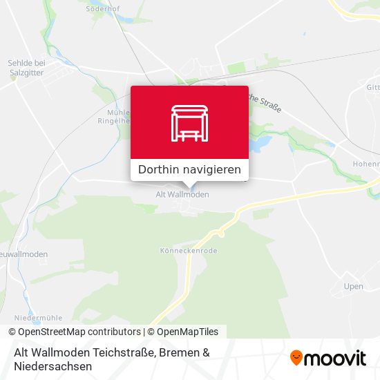 Alt Wallmoden Teichstraße Karte