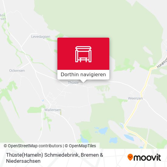 Thüste(Hameln) Schmiedebrink Karte