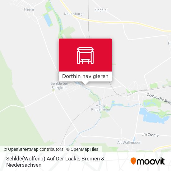 Sehlde(Wolfenb) Auf Der Laake Karte