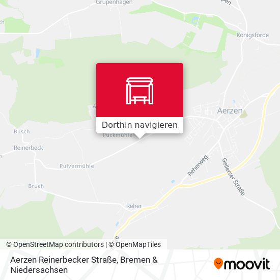 Aerzen Reinerbecker Straße Karte