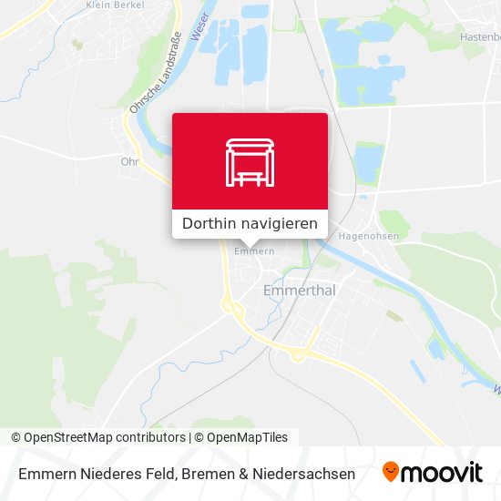 Emmern Niederes Feld Karte