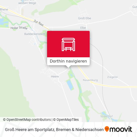Groß Heere am Sportplatz Karte