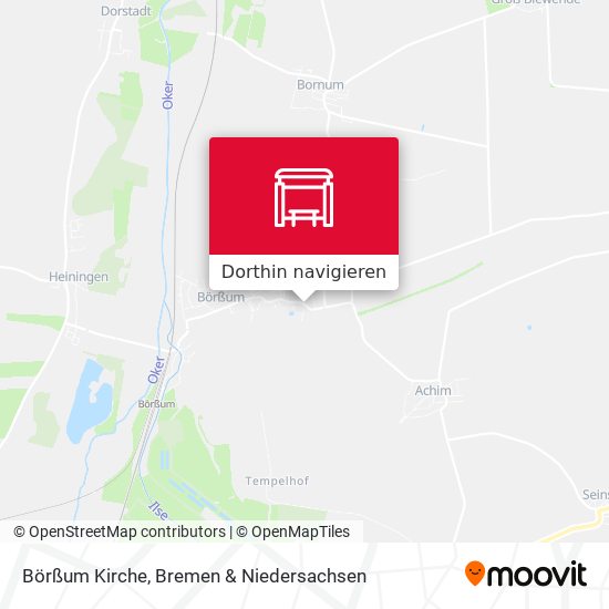 Börßum Kirche Karte