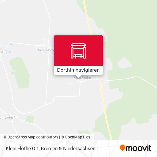 Klein Flöthe Ort Karte