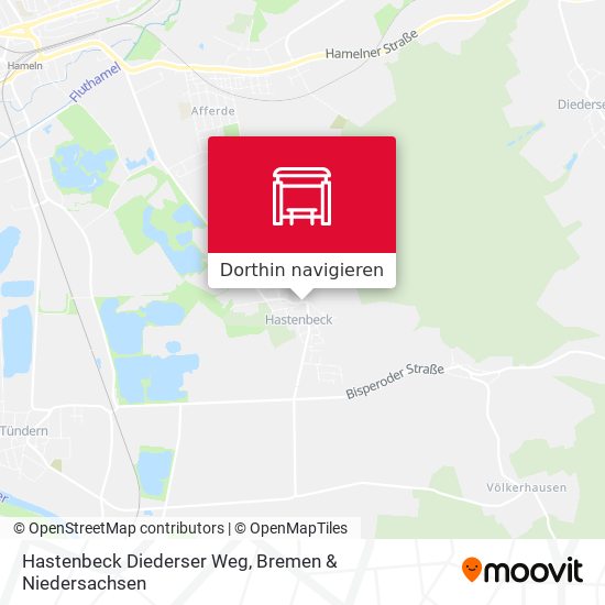 Hastenbeck Diederser Weg Karte