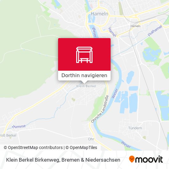 Klein Berkel Birkenweg Karte