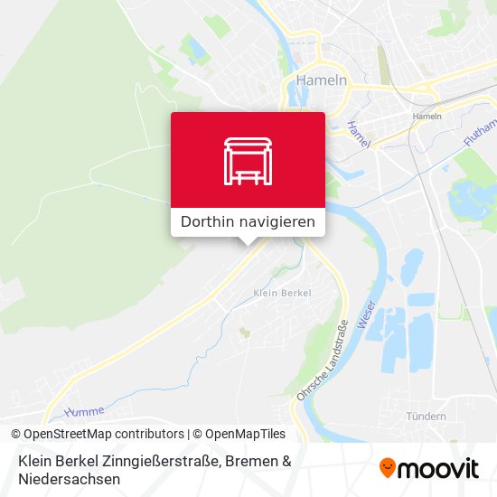 Klein Berkel Zinngießerstraße Karte
