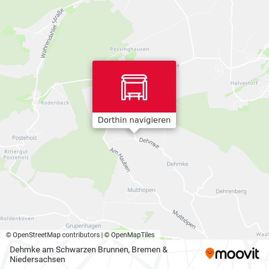 Dehmke am Schwarzen Brunnen Karte