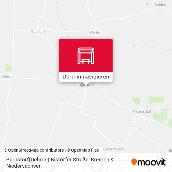 Barnstorf(Uehrde) Bistorfer Straße Karte