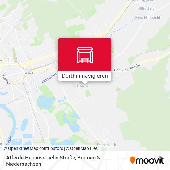 Afferde Hannoversche Straße Karte