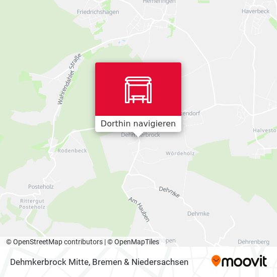 Dehmkerbrock Mitte Karte