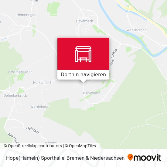 Hope(Hameln) Sporthalle Karte