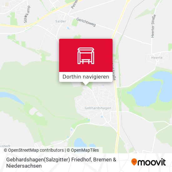 Gebhardshagen(Salzgitter) Friedhof Karte