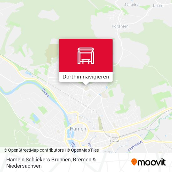 Hameln Schliekers Brunnen Karte